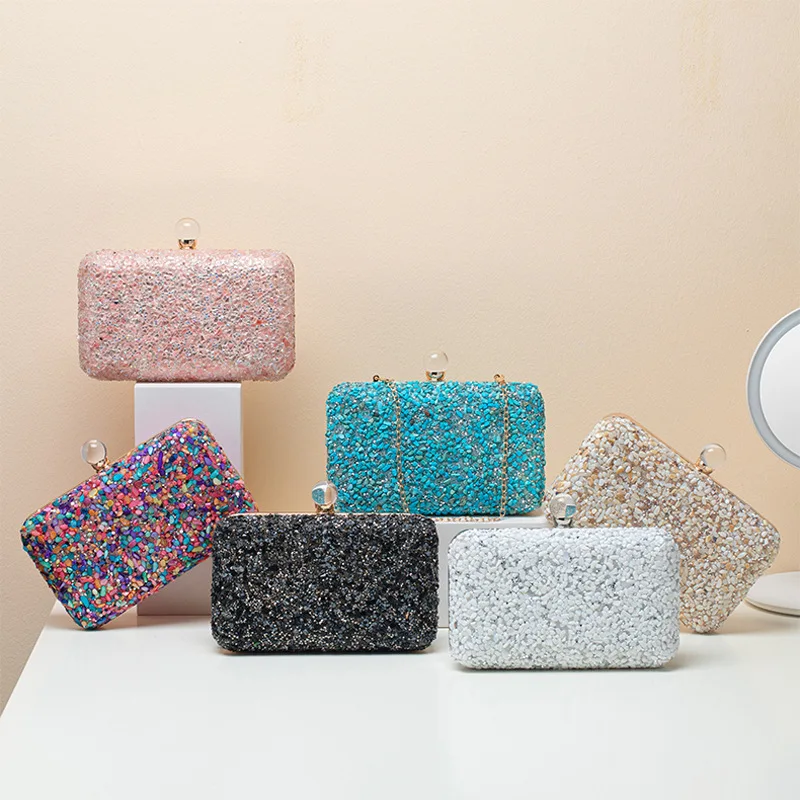New arrival luxury colorful stone clutch bag ladies metal chains shoulder bag wholesale evening bags
New arrival luxury colorful stone clutch bag ladies metal chains shoulder bag wholesale evening bags