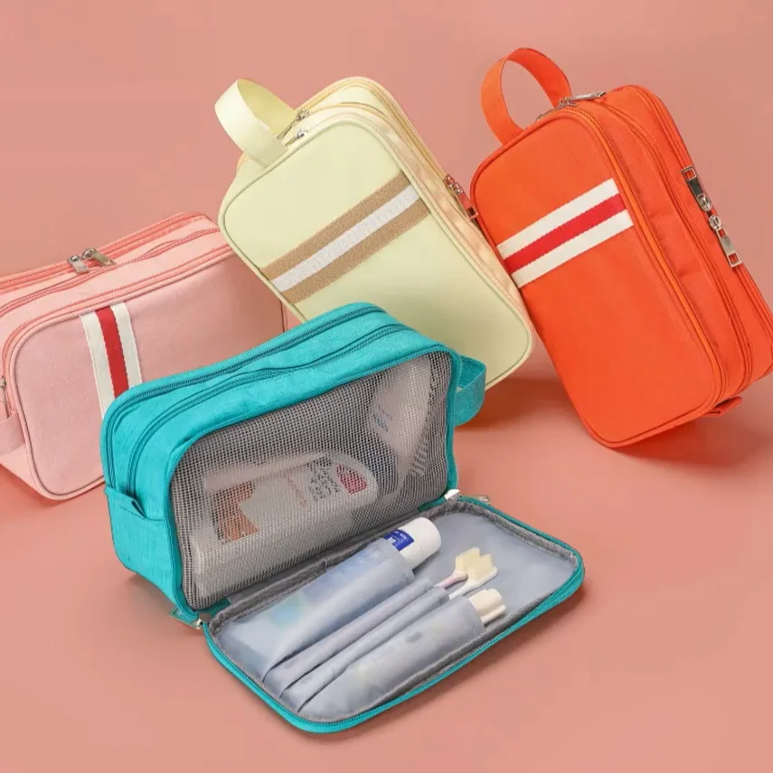 Dry wet separation oxford travel waterproof multi function large capacity convenient luxury pink make up bag
Dry wet separation oxford travel waterproof multi function large capacity convenient luxury pink make up bag