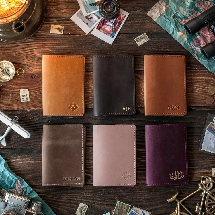 Custom Vintage Passport Wallet Travel Accessories Personalized Leather Passport Cover, Contact seller for color swatch
Custom Vintage Passport Wallet Travel Accessories Personalized Leather Passport Cover, Contact seller for color swatch