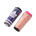 450ml Reusable Custom Logo Coffee Cup with Plastic Lids