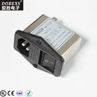 EMC EMI Plug Filter Dual- fuse Connector EMI Line Noise Filter