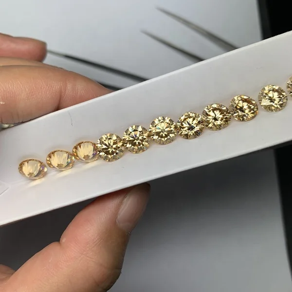 Lab Grown Diamond Loose Moissanite 1CT Round Yellow Champagne Moissanite Gemstone With GRA Certificate
Lab Grown Diamond Loose Moissanite 1CT Round Yellow Champagne Moissanite Gemstone With GRA Certificate