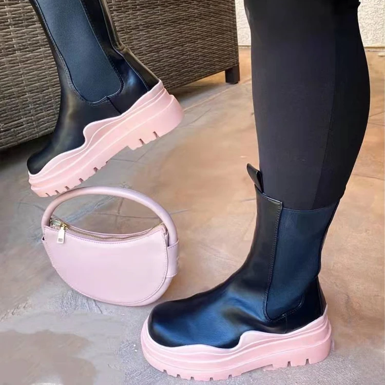 Winter new style platform knee high boots high-heeled women's winter women's ankle boots chelsea boots, Customized color
Winter new style platform knee high boots high-heeled women's winter women's ankle boots chelsea boots, Customized color