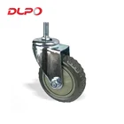 DLPO Trolley Solid Core PU Rotating Caster Wheels with Plastic Covering