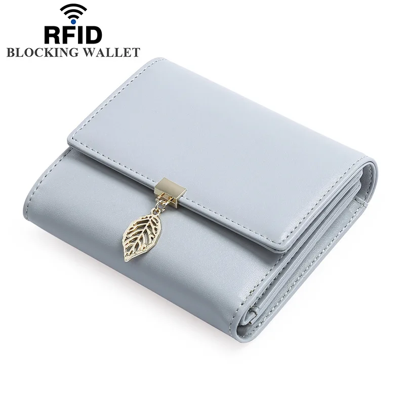 Ladies Leather Purse Wallet Compact Bifold Rfid Blocking Women Small Short Mini Wallet, Customized color
Ladies Leather Purse Wallet Compact Bifold Rfid Blocking Women Small Short Mini Wallet, Customized color
