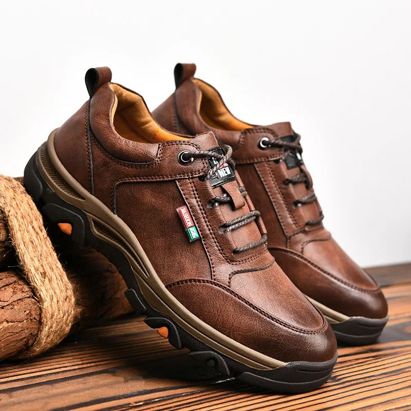 Wholesale Fashion Lightweight Business Leather Shoes Outdoor Sports Middle-aged Men's Hiking Shoes
Wholesale Fashion Lightweight Business Leather Shoes Outdoor Sports Middle-aged Men's Hiking Shoes
