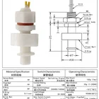 Float Switch Reliable PP Material Liquid Float Type Level Switch