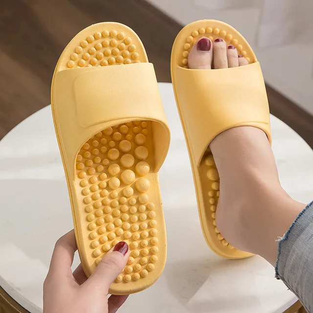Bathroom non-slip four-season bathing plastic massage slippers acupoint pedicure shoes
Bathroom non-slip four-season bathing plastic massage slippers acupoint pedicure shoes