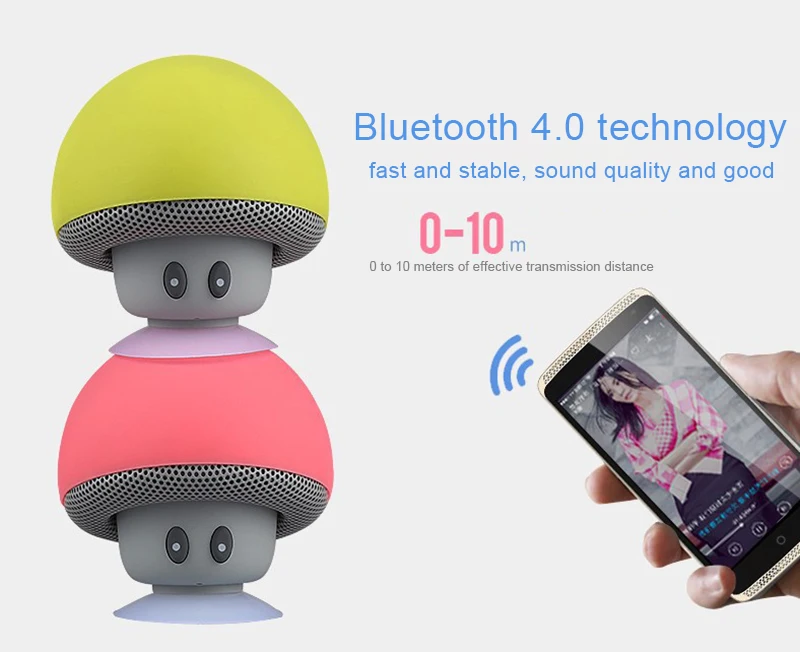 Amazon Hot Sell Mushroom Head Mini Bluetooth Speaker Stereo Mini Subwoofer Sound Box - ANKUX.COM