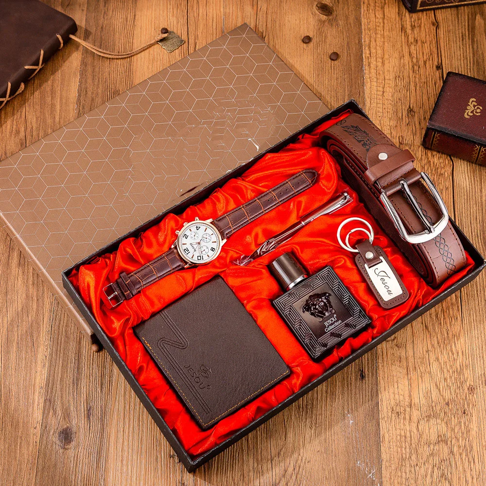 2020 new design custom logo wallet belt keychain watch dial perfume business gifts set fashion men watches luxury
2020 new design custom logo wallet belt keychain watch dial perfume business gifts set fashion men watches luxury