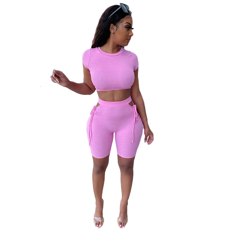 2021 new hollow tight fitting two piece summer clothes ladies two piece bicycle shorts suit
2021 new hollow tight fitting two piece summer clothes ladies two piece bicycle shorts suit