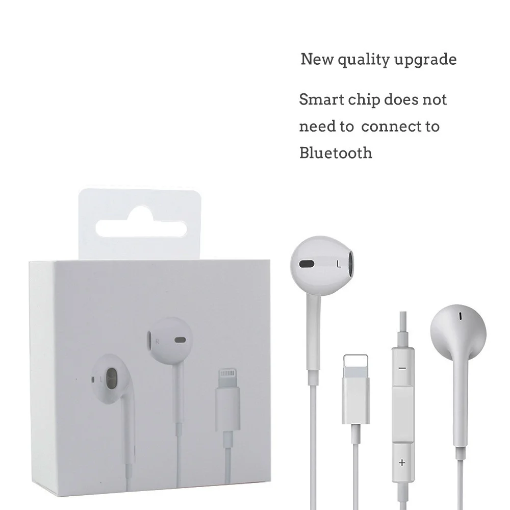 Original MMTN2FE/A C100 chip wired stereo noise cancelling headphone for iphone 11 pro max lightning earphone, White
Original MMTN2FE/A C100 chip wired stereo noise cancelling headphone for iphone 11 pro max lightning earphone, White