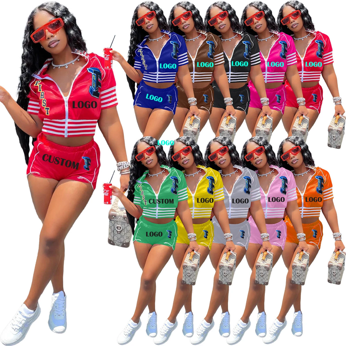 H6607 New Arrival Custom Women Summer Biker Shorts Matching Two Piece Set Baseball TOP Letter F Outfit 2022 Plus Size Women Sets
H6607 New Arrival Custom Women Summer Biker Shorts Matching Two Piece Set Baseball TOP Letter F Outfit 2022 Plus Size Women Sets
