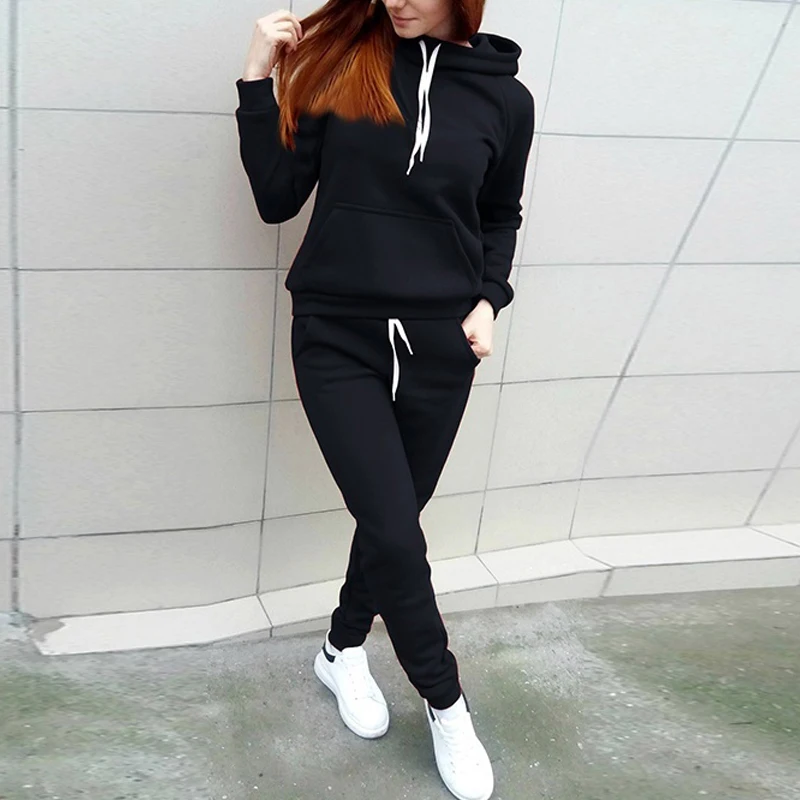 Women Sweatshirt +Pant Fleece Hoodies Casual Sweatshirts Set Ladies Tracksuit Pullovers Hooded Sport Wear Costumes Track Suit, As pictures
Women Sweatshirt +Pant Fleece Hoodies Casual Sweatshirts Set Ladies Tracksuit Pullovers Hooded Sport Wear Costumes Track Suit, As pictures