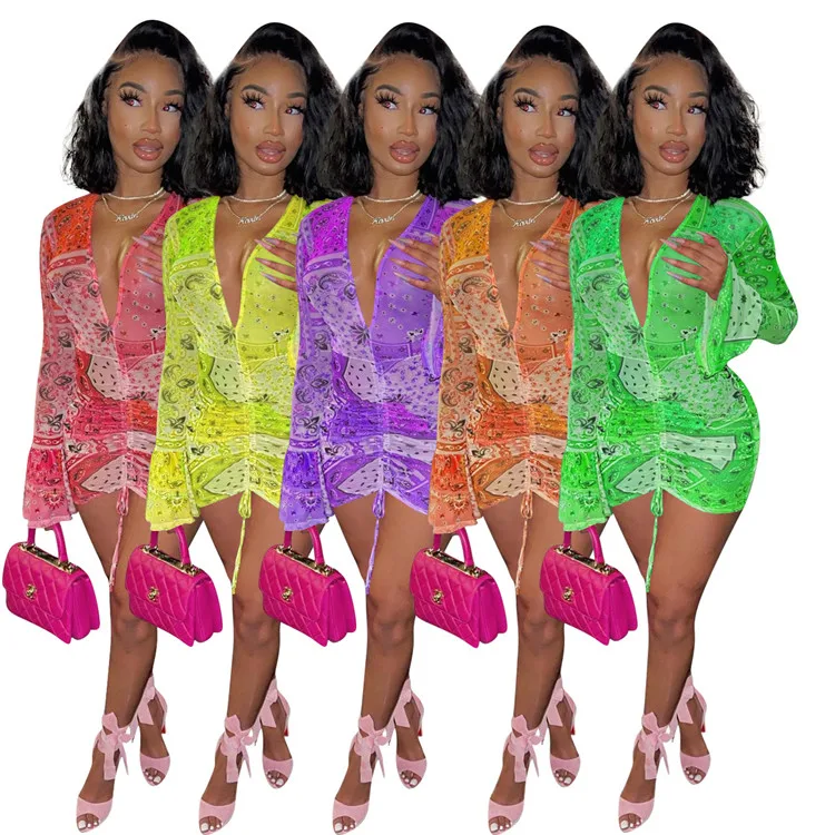 D93626 Short Mesh Dress V-Neck Sweet Style Women Dress Hot Summer Sexy Printed Dress Party Wear Bodycon Skirt
D93626 Short Mesh Dress V-Neck Sweet Style Women Dress Hot Summer Sexy Printed Dress Party Wear Bodycon Skirt