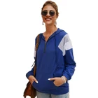 2019 New Fashion Patchwork Long Sleeve Women Pullover Hoodies