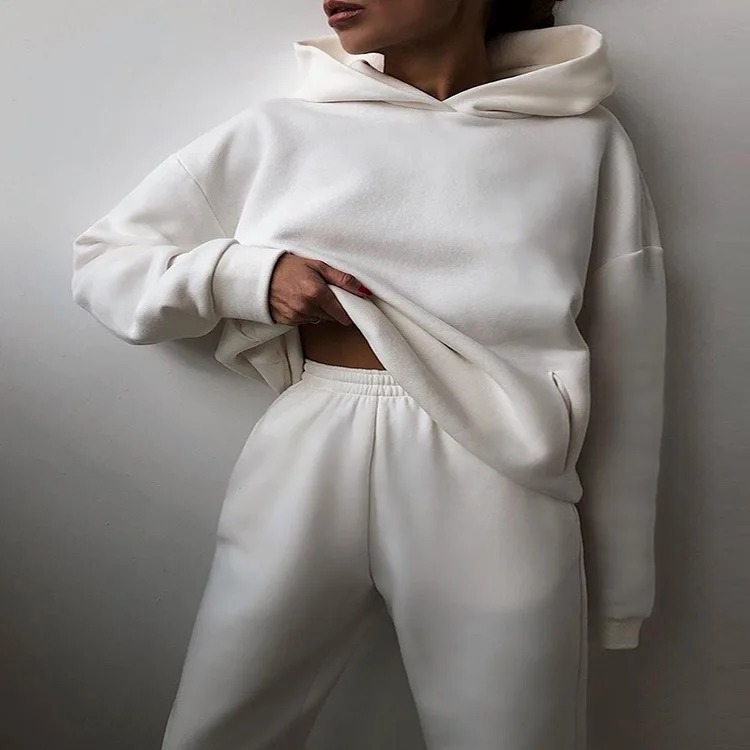 Spring And Autumn Casual Two Piece Set Hooded Sweatshirt Two-Piece Long-Sleeved Solid Color Sweat Absorbing Sports Women'S Suits, 15 colors
Spring And Autumn Casual Two Piece Set Hooded Sweatshirt Two-Piece Long-Sleeved Solid Color Sweat Absorbing Sports Women'S Suits, 15 colors