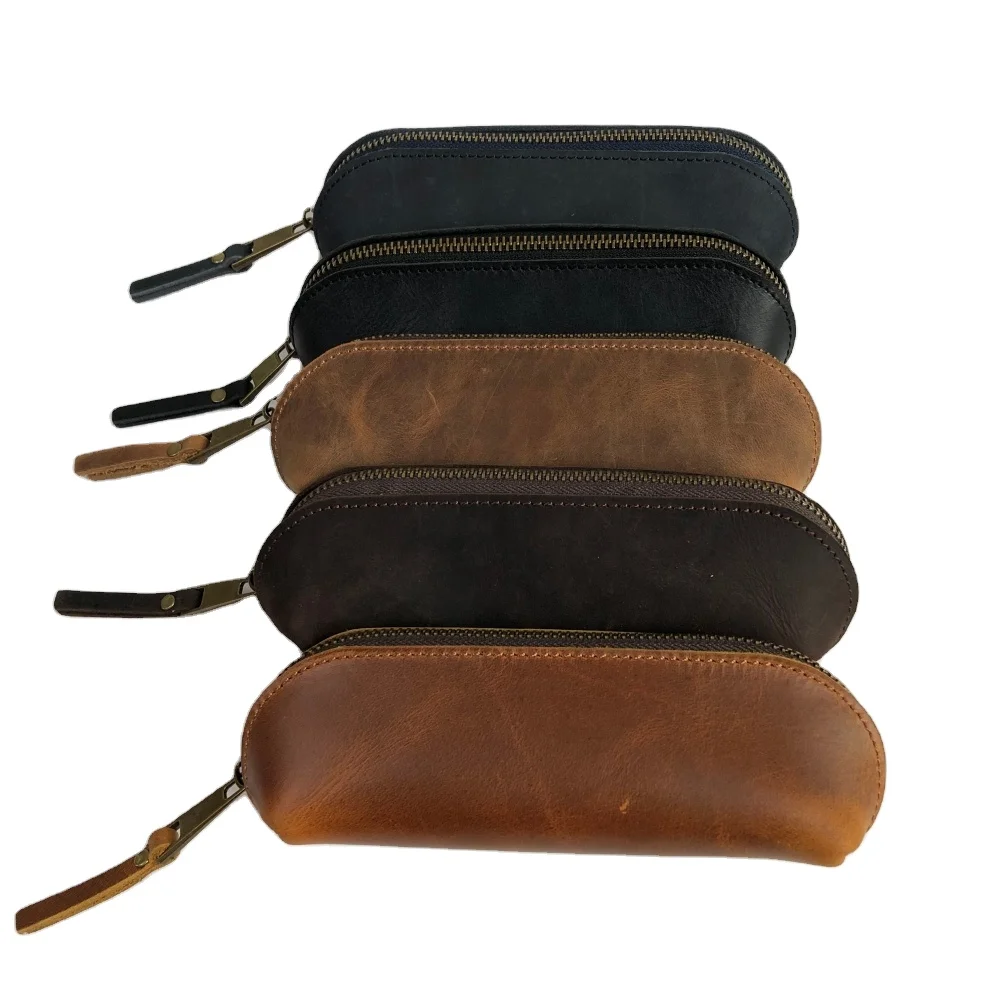 In Stock Promotion Gift Custom School Office Genuine Leather Pen Case Pouch Pen Case Pencil Bag, Customized
In Stock Promotion Gift Custom School Office Genuine Leather Pen Case Pouch Pen Case Pencil Bag, Customized