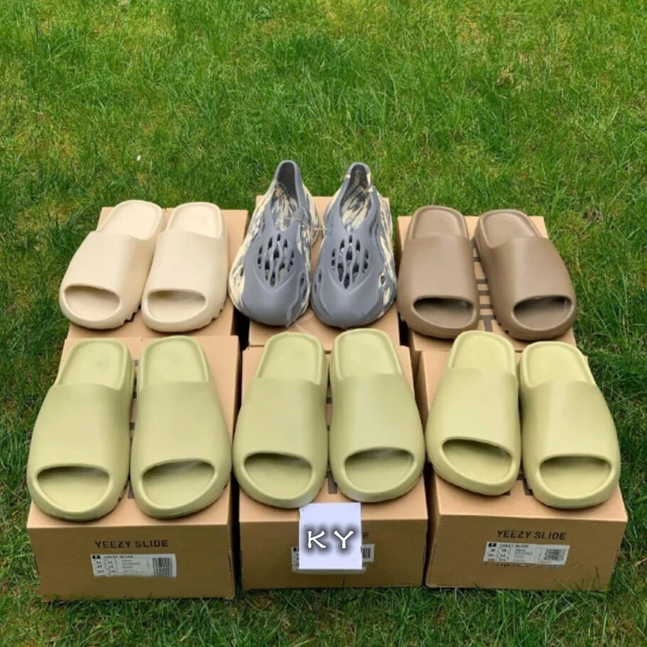 Wholesale Summer Original Slipper Sandals Yeezy Slides With Box Foam Colorful Men Yeezy Inspired Slides Womens Yeezy Slides, Picture
Wholesale Summer Original Slipper Sandals Yeezy Slides With Box Foam Colorful Men Yeezy Inspired Slides Womens Yeezy Slides, Picture