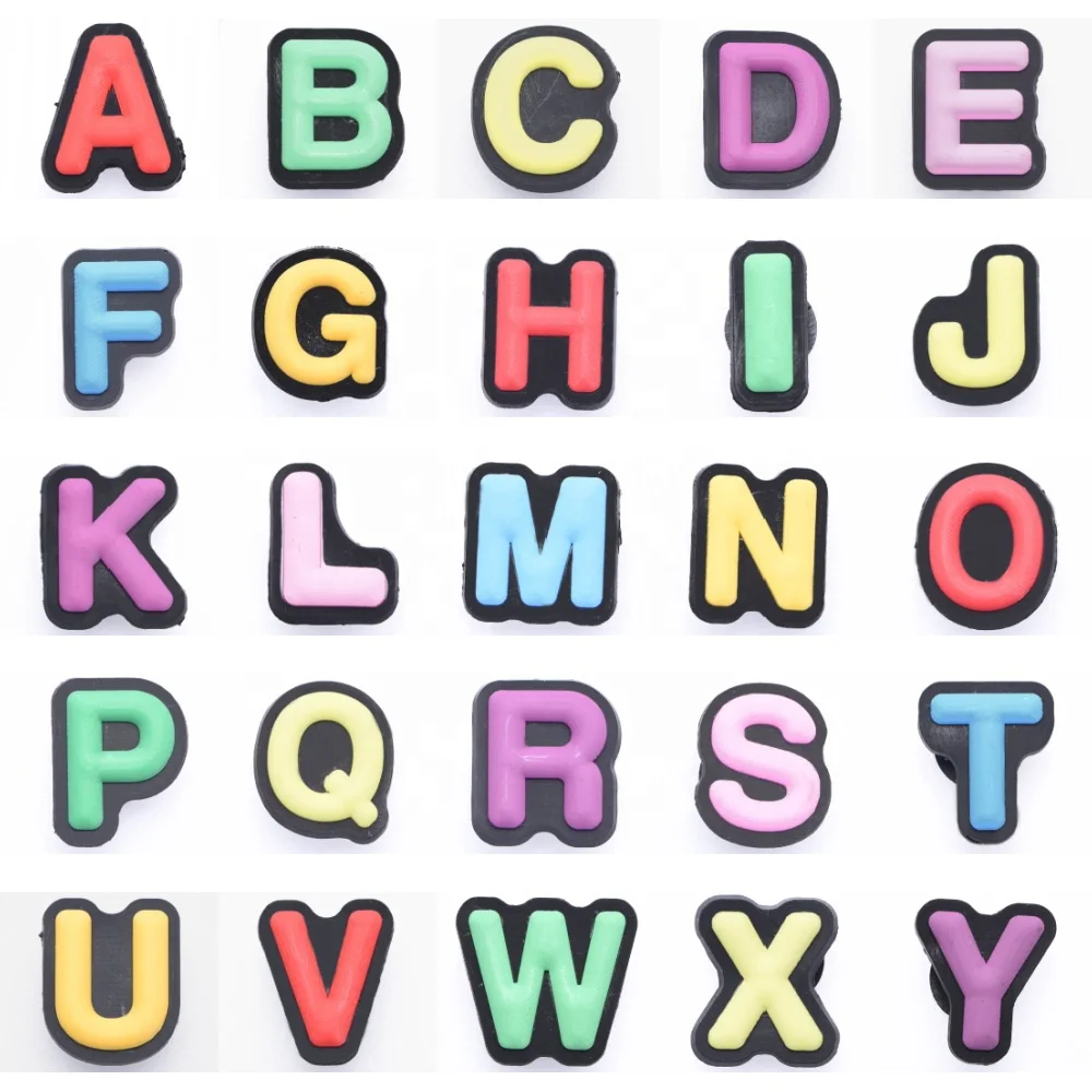 Popular Bling Colorful Shoe Charm Letter Children Lighting Shoes Rubber Alphabet Shoe Charms Clogs Charms, Custom
Popular Bling Colorful Shoe Charm Letter Children Lighting Shoes Rubber Alphabet Shoe Charms Clogs Charms, Custom