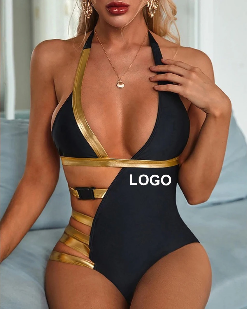 1 pcs latex swimwear female string swimsuit high cut bikini halter gilding new bathing suits hot designers bikini, Muticolor
1 pcs latex swimwear female string swimsuit high cut bikini halter gilding new bathing suits hot designers bikini, Muticolor
