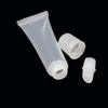 Wholesale 8ml 12ml custom cosmetic plastic empty clear lip gloss packing soft tube container