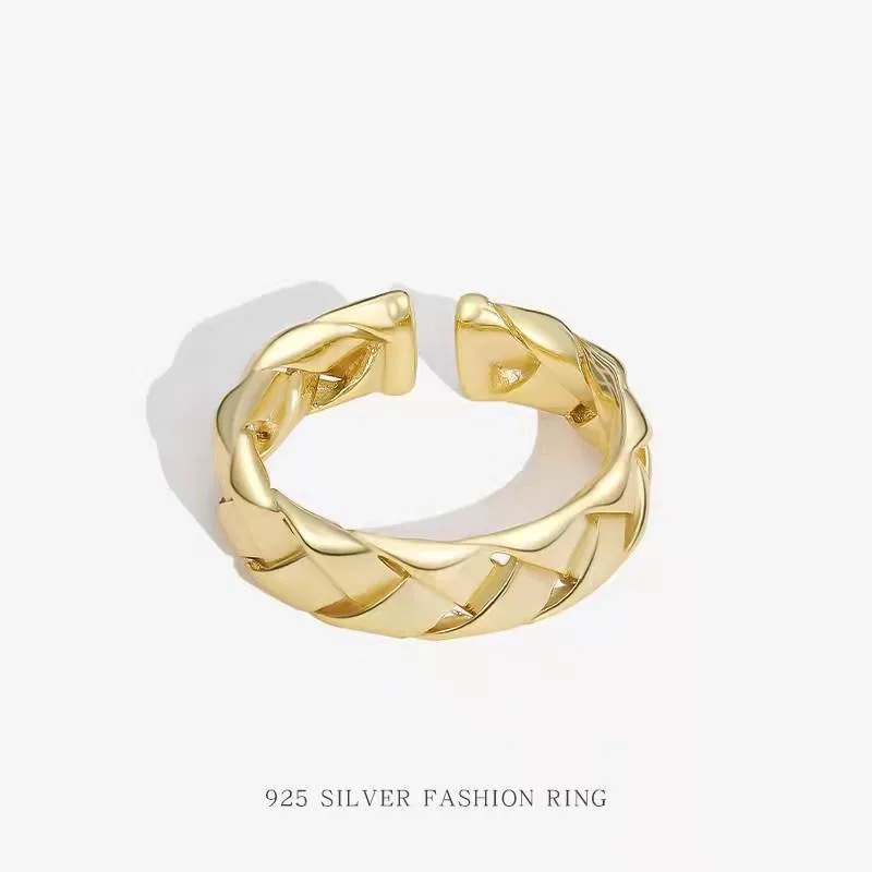 Wholesale Custom 925 Silver Rings Jewelry Women Sterling Silver Geometric Adjustable Rings Gold Plated Open Ring Women
Wholesale Custom 925 Silver Rings Jewelry Women Sterling Silver Geometric Adjustable Rings Gold Plated Open Ring Women