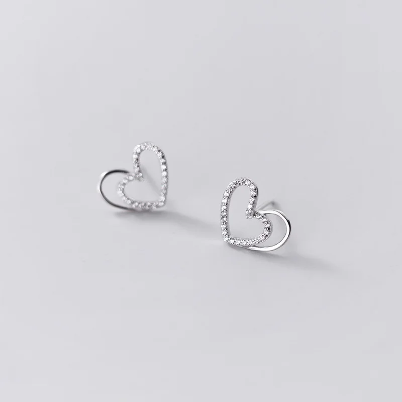 925 Sterling Silver CZ Zircon Irregular Love Heart Shape Stud Earrings Party Gifts Jewelry
925 Sterling Silver CZ Zircon Irregular Love Heart Shape Stud Earrings Party Gifts Jewelry