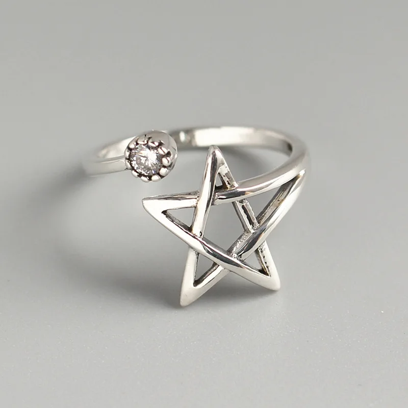 Fashion Trend 2020 Vintage 925 Sterling Silver Star Open Jewelry Number Finger Ring For Women
Fashion Trend 2020 Vintage 925 Sterling Silver Star Open Jewelry Number Finger Ring For Women