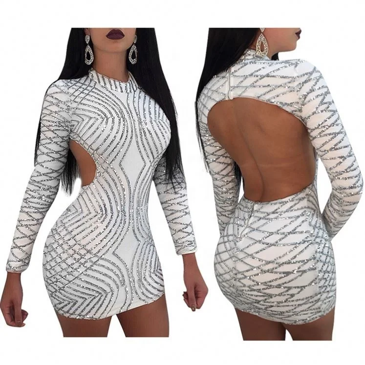 New Hot Mini Dress Women Fashion Custom Sexy Ladies White Sequin Long Sleeve Backless Clubwear Bodycon Dresses
New Hot Mini Dress Women Fashion Custom Sexy Ladies White Sequin Long Sleeve Backless Clubwear Bodycon Dresses
