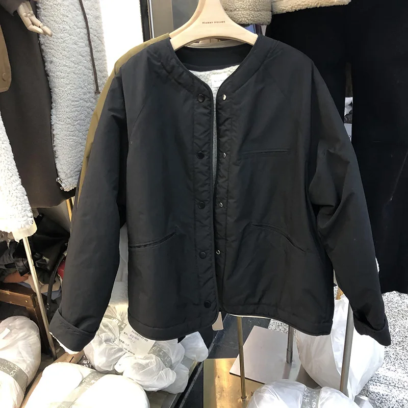 Retro Korean Casual lLamb Wool Lining Cotton Jacket Loose And Elegant Women's Lightweight WarmTop Two Wear
Retro Korean Casual lLamb Wool Lining Cotton Jacket Loose And Elegant Women's Lightweight WarmTop Two Wear