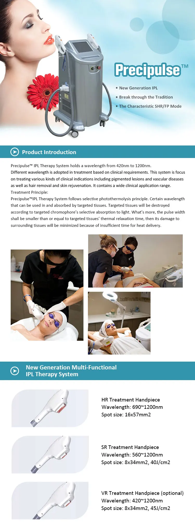 Elos OPT IPL laser SHR fast Painless hair removal  beauty equipment with  CE certification