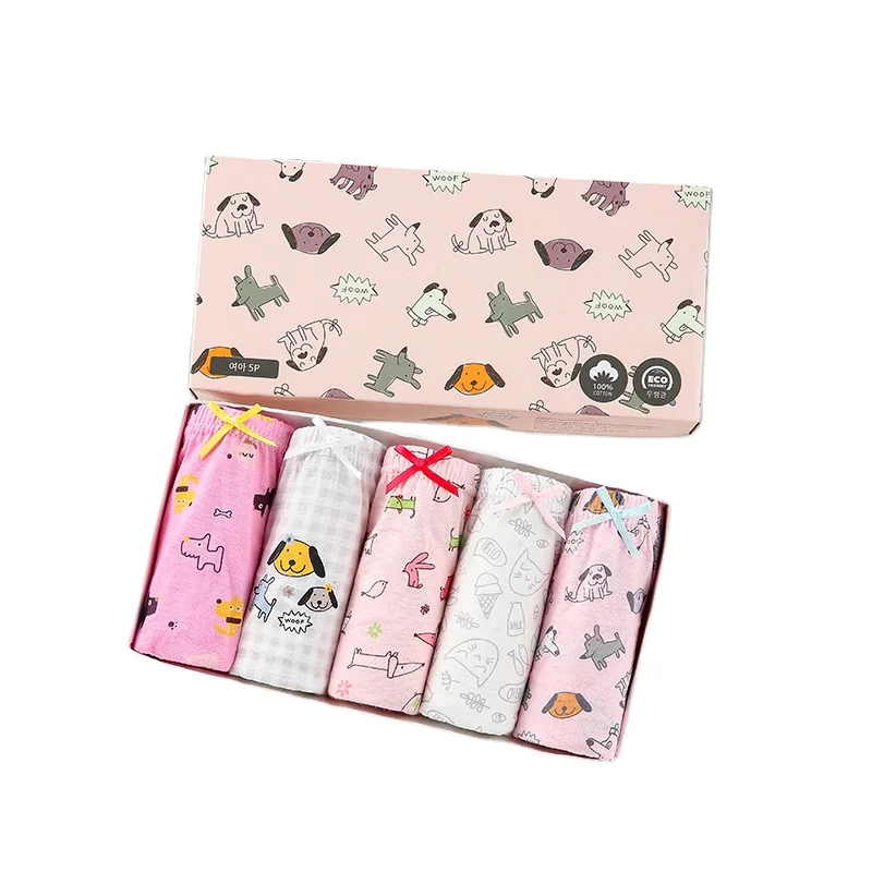 Korean cute puppy design 2-14 years little girls underwear soft 100% cotton kids panties
Korean cute puppy design 2-14 years little girls underwear soft 100% cotton kids panties