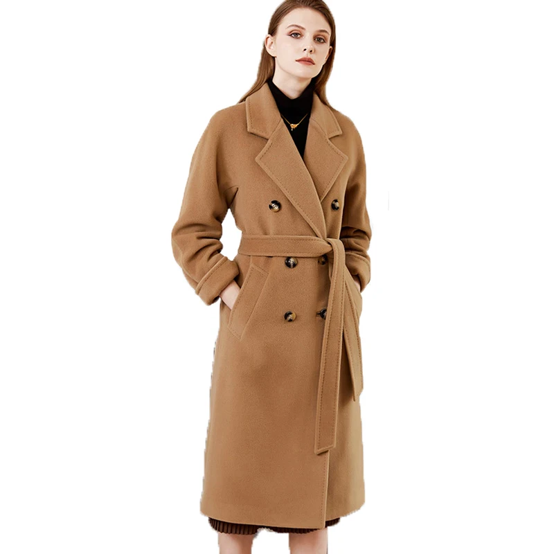 2021 autumn and winter new women's clothes slim fit double-sided woolen windbreaker loose single breasted women's coat
2021 autumn and winter new women's clothes slim fit double-sided woolen windbreaker loose single breasted women's coat