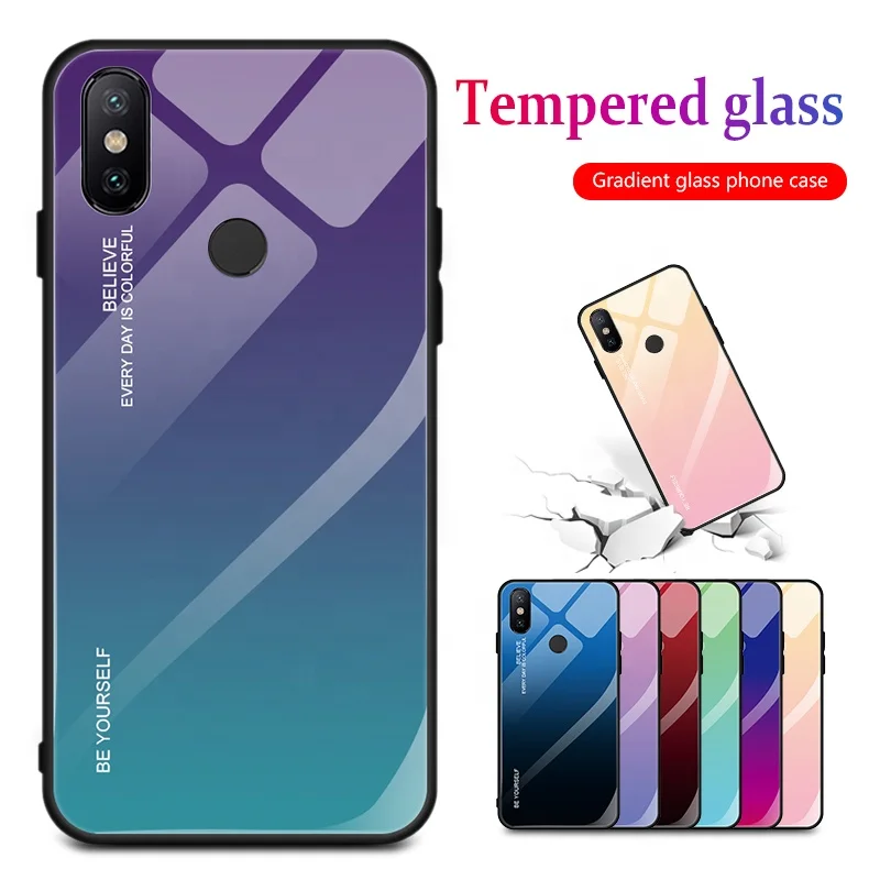 Luxury Gradient color Tempered Glass For Xiaomi Redmi Note 7 Note 8 Note 6 Pro mi 9t Phone case
Luxury Gradient color Tempered Glass For Xiaomi Redmi Note 7 Note 8 Note 6 Pro mi 9t Phone case