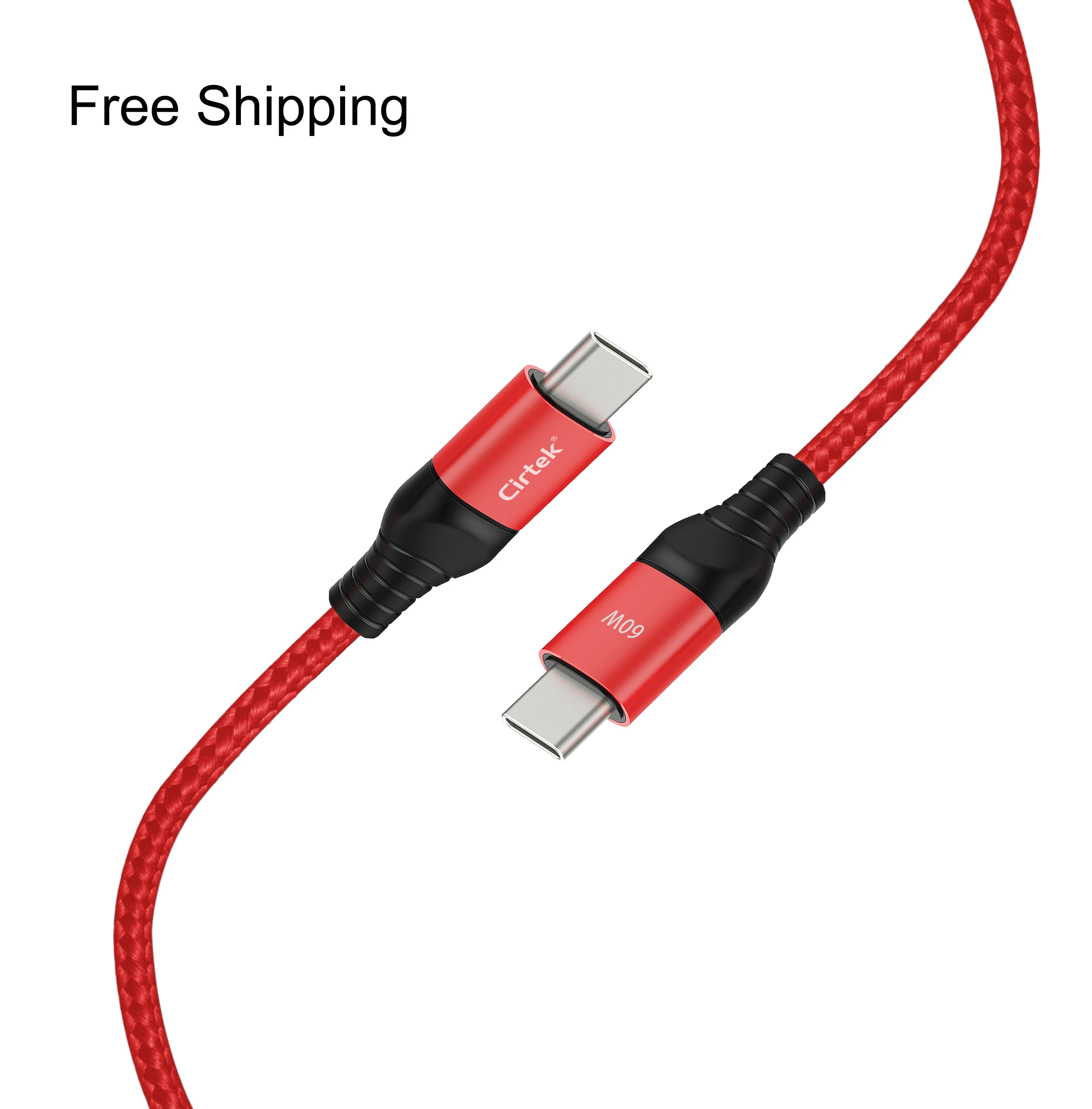 Cirtek free shipping 60w nylon braided fast charging cable data transfer type c to type c usb fast charger cable usb for mobile
Cirtek free shipping 60w nylon braided fast charging cable data transfer type c to type c usb fast charger cable usb for mobile