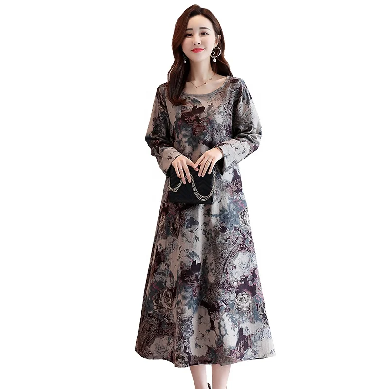 Fashion Vintage Floral Printing Linen Dress Summer Women Long Sleeved Dress Retro Collar Casual Slim Dresses
Fashion Vintage Floral Printing Linen Dress Summer Women Long Sleeved Dress Retro Collar Casual Slim Dresses