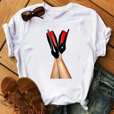 Fashion all-match printed short-sleeved round neck pullover white T-shirt, Picture showed
Fashion all-match printed short-sleeved round neck pullover white T-shirt, Picture showed