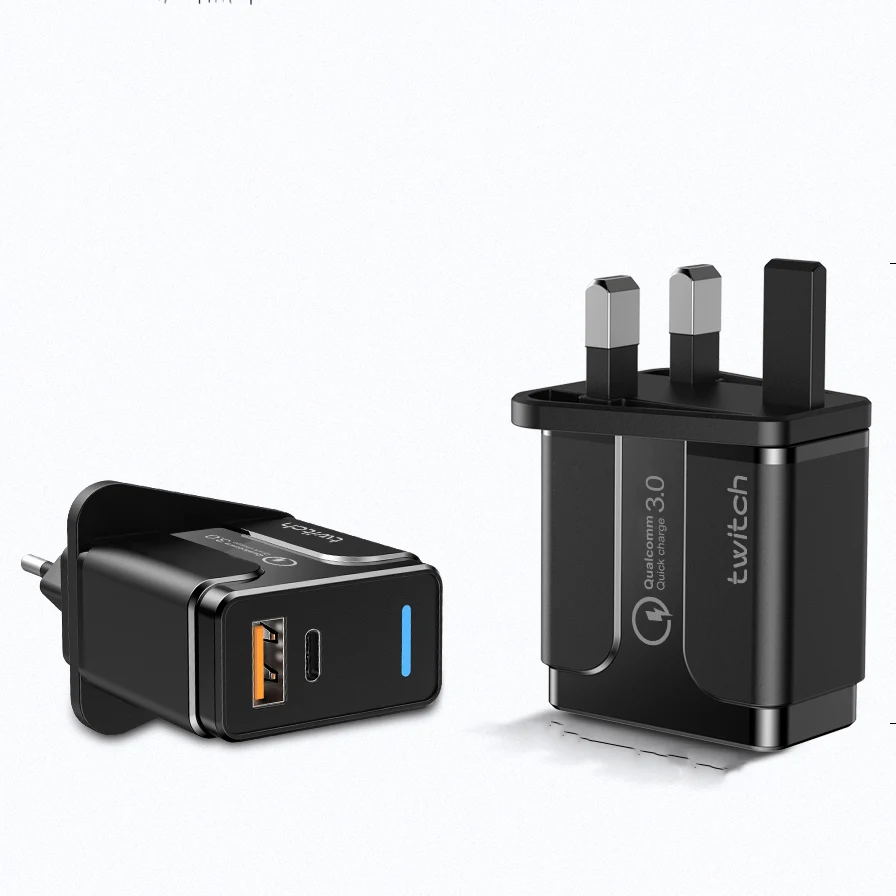 New arrival fast charger uk pd18w 2 port wall charger led for iphone charger premium for phones, White and black
New arrival fast charger uk pd18w 2 port wall charger led for iphone charger premium for phones, White and black