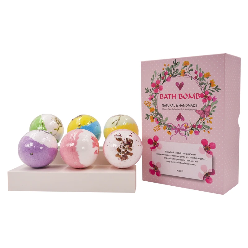 Top sale 100% handmade all natural aromatherapy 6 pieces bath bombs gift set with Dry Flowers
Top sale 100% handmade all natural aromatherapy 6 pieces bath bombs gift set with Dry Flowers