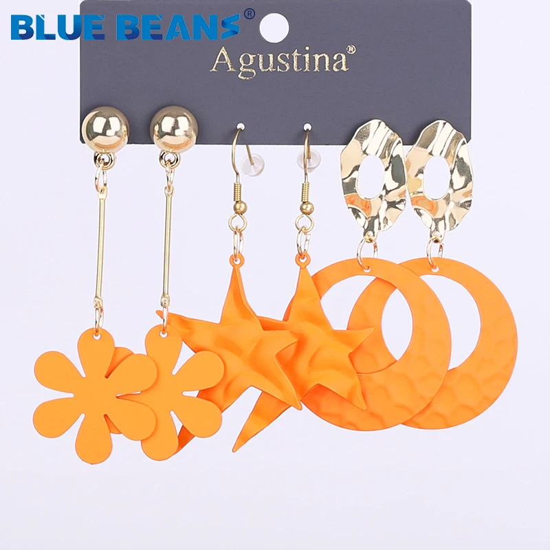 Agustina new design hot selling fashion acrylic flower round drop earrings, Colorful
Agustina new design hot selling fashion acrylic flower round drop earrings, Colorful
