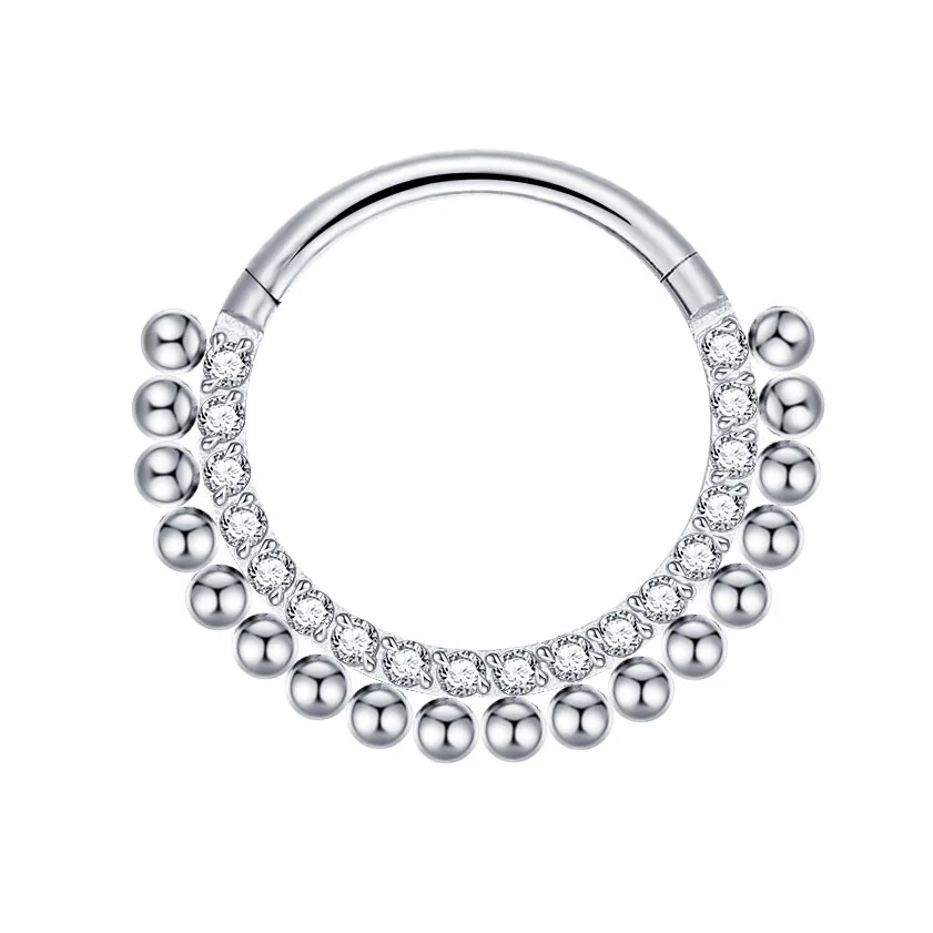 Indian nose ring Zircon Hinged Clicker Segment nose ring jewelry, Steel,gold,rose gold,rainbow,black,blue
Indian nose ring Zircon Hinged Clicker Segment nose ring jewelry, Steel,gold,rose gold,rainbow,black,blue