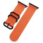 handmade high quality three buckle brand nylon Wholesale nato apple watch strap 40mm 44mm