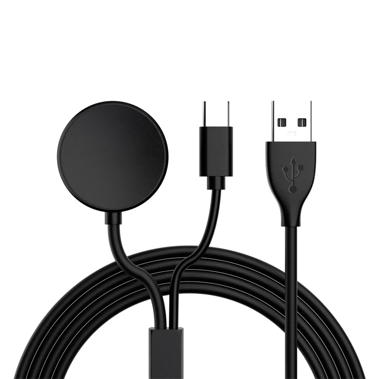 2 IN 1 Wireless Magnetic Fast Charging For Samsung Galaxy Watch 3 Active 12 Sports Watch USB Type-C Cable charger
2 IN 1 Wireless Magnetic Fast Charging For Samsung Galaxy Watch 3 Active 12 Sports Watch USB Type-C Cable charger