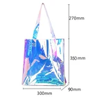 Whole sale quality latest design transparent fashion elegance ladies clear pvc handbag