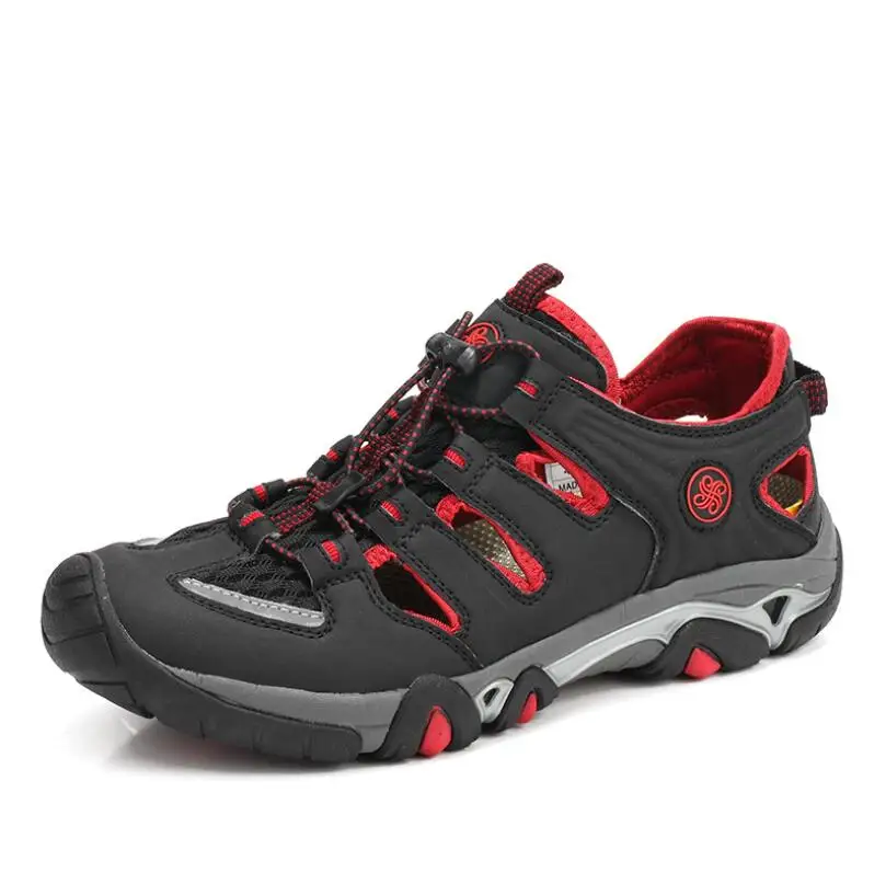 Summer amphibious outdoor quick-drying sandals non-slip hiking shoes for men, Black red, blue yellow, gray orange
Summer amphibious outdoor quick-drying sandals non-slip hiking shoes for men, Black red, blue yellow, gray orange