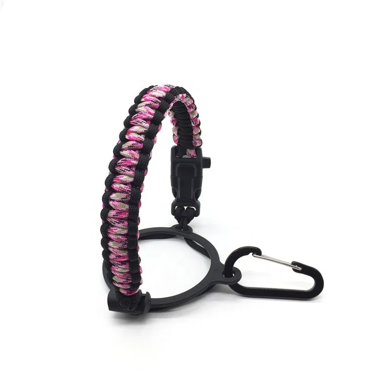 Handmade universal 7 stands paracord strap water bottle handle for wide mouth bottles, Different color is available
Handmade universal 7 stands paracord strap water bottle handle for wide mouth bottles, Different color is available