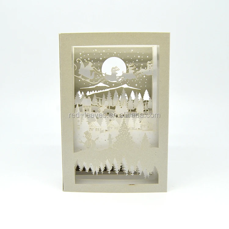 gifts  greeting cards  product name: new laser cut christmas