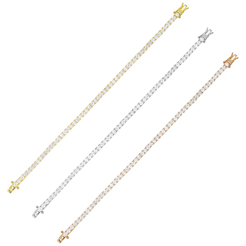 Gemnel hot selling women tennis diamond link jewelry 925 silver 18k gold plated chain bracelet
Gemnel hot selling women tennis diamond link jewelry 925 silver 18k gold plated chain bracelet