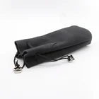 pu leather travel bags eyeglass case drawstring bags products with microfiber cleaning cloth